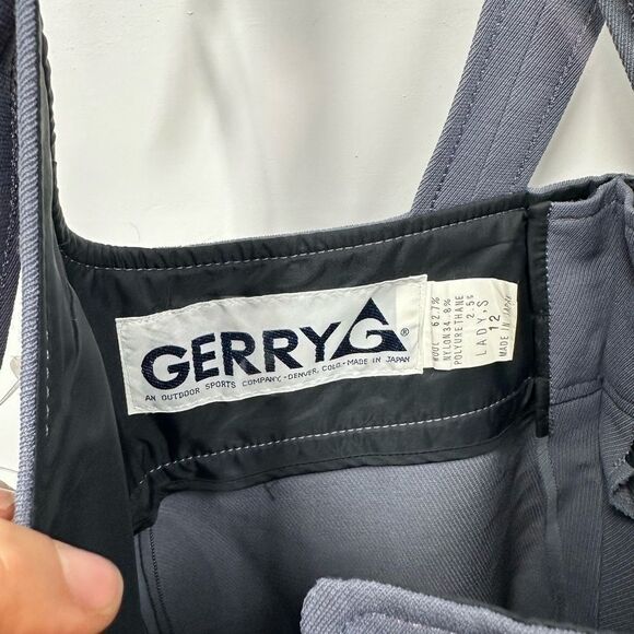 Vintage 80's Gerry Gray Wool Straight Leg Ski Overalls Size XS/S (tag size 12) - Picture 3 of 8